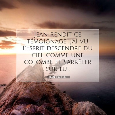 Jean 1:32 Verset biblique expliqué