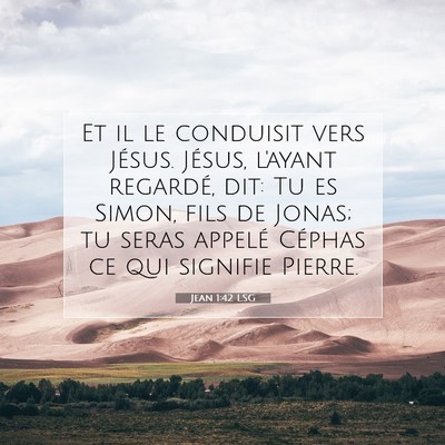 Jean 1:42 Verset biblique expliqué