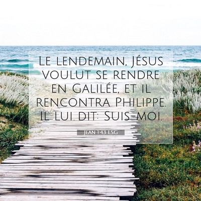 Jean 1:43 LSG Image du verset biblique