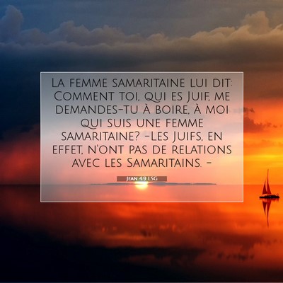 Jean 4:9 LSG Image du verset biblique