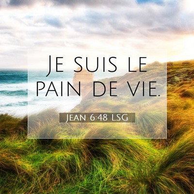 Jean 6:48 LSG Image du verset biblique