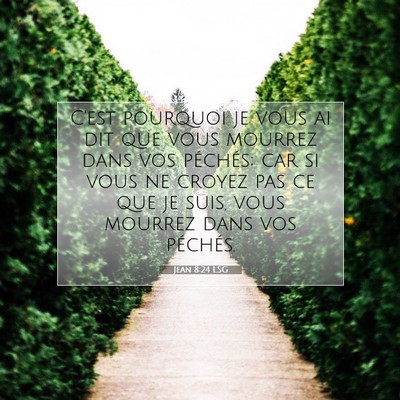 Jean 8:24 Verset biblique expliqué