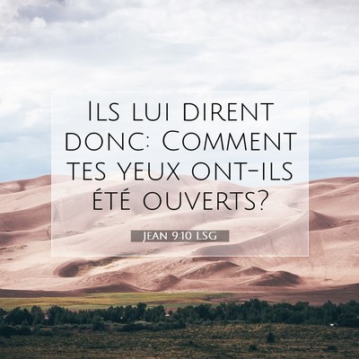 Jean 9:10 Verset biblique expliqué