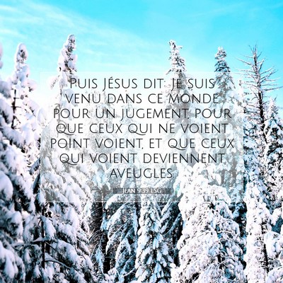 Jean 9:39 Verset biblique expliqué