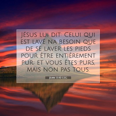 Jean 13:10 Verset biblique expliqué