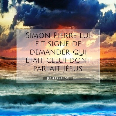 Jean 13:24 LSG Image du verset biblique