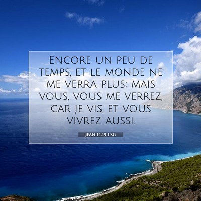 Jean 14:19 Verset biblique expliqué