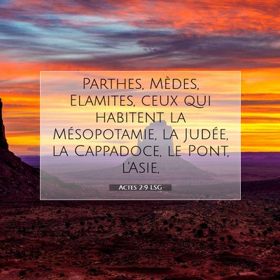 Actes 2:9 Verset biblique expliqué