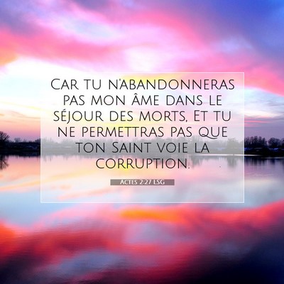 Actes 2:27 Verset biblique expliqué