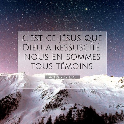 Actes 2:32 LSG Image du verset biblique