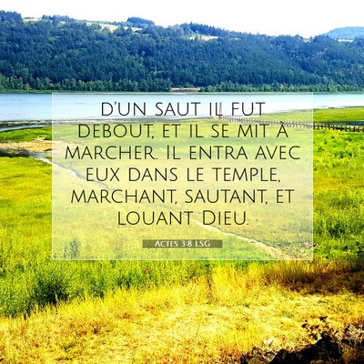 Actes 3:8 LSG Image du verset biblique