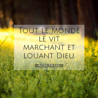 Actes 3:9 Verset biblique expliqué