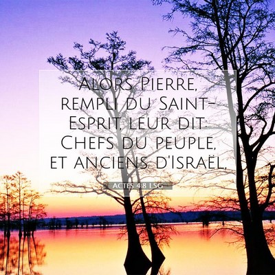 Actes 4:8 Verset biblique expliqué