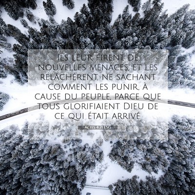 Actes 4:21 Verset biblique expliqué