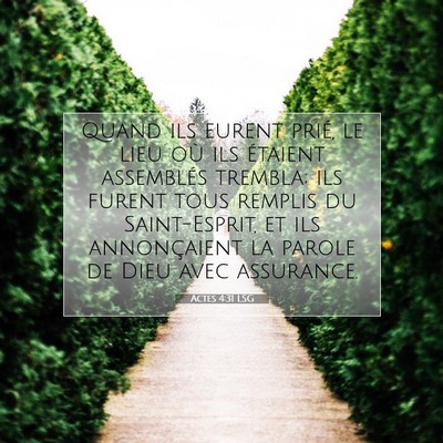 Actes 4:31 Verset biblique expliqué