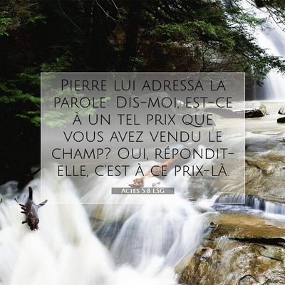 Actes 5:8 LSG Image du verset biblique