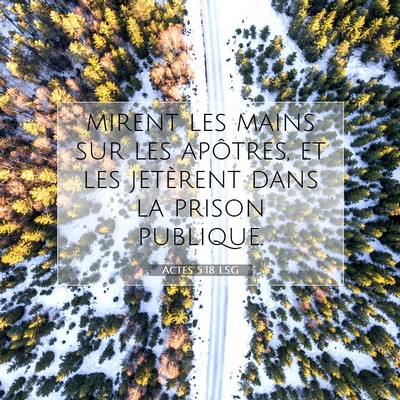 Actes 5:18 Verset biblique expliqué