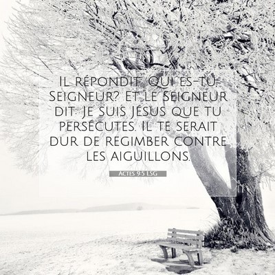 Actes 9:5 LSG Image du verset biblique