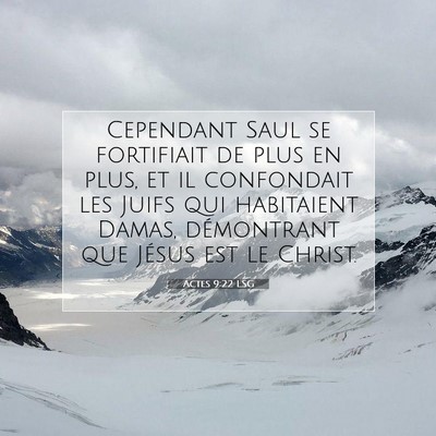 Actes 9:22 LSG Image du verset biblique