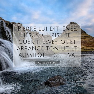 Actes 9:34 Verset biblique expliqué