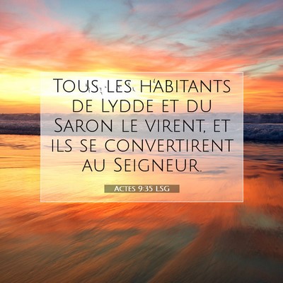 Actes 9:35 LSG Image du verset biblique