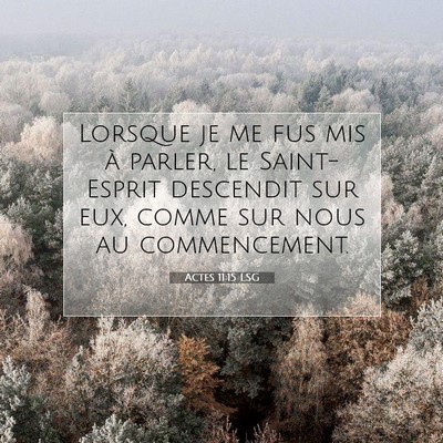 Actes 11:15 LSG Image du verset biblique