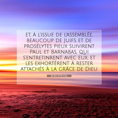 Actes 13:43 LSG Image du verset biblique