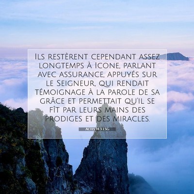 Actes 14:3 Verset biblique expliqué