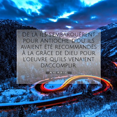 Actes 14:26 LSG Image du verset biblique