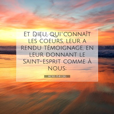 Actes 15:8 LSG Image du verset biblique