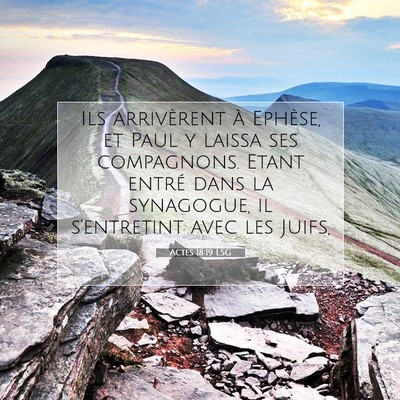 Actes 18:19 LSG Image du verset biblique