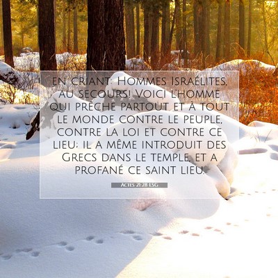 Actes 21:28 LSG Image du verset biblique