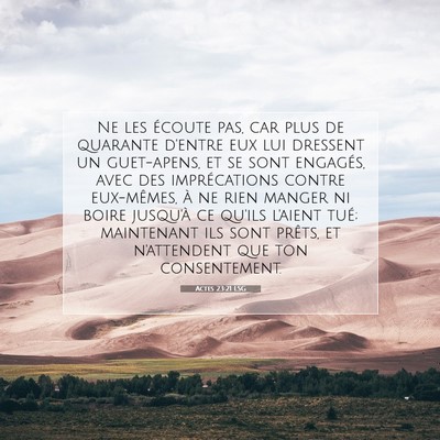 Actes 23:21 Verset biblique expliqué