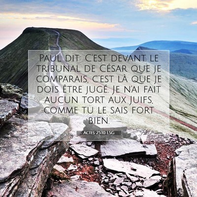 Actes 25:10 LSG Image du verset biblique