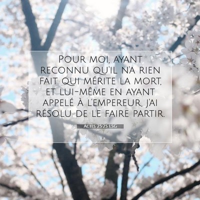 Actes 25:25 Verset biblique expliqué