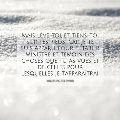 Actes 26:16 Verset biblique expliqué