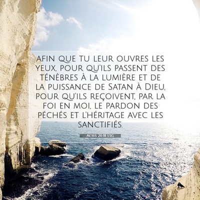 Actes 26:18 Verset biblique expliqué