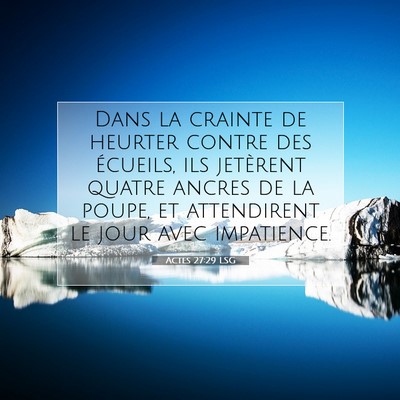 Actes 27:29 LSG Image du verset biblique