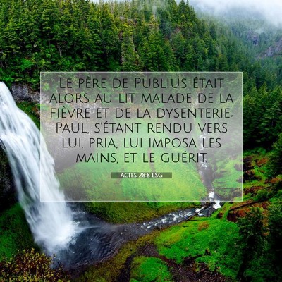 Actes 28:8 LSG Image du verset biblique