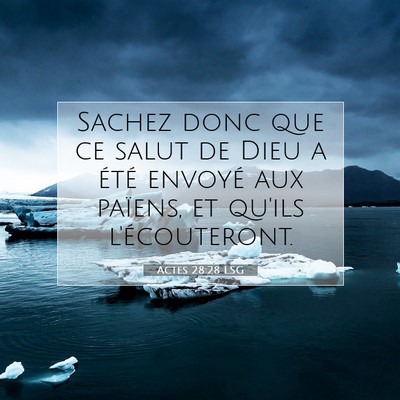 Actes 28:28 Verset biblique expliqué