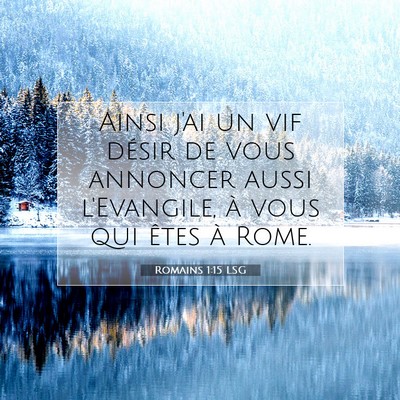 Romains 1:15 LSG Image du verset biblique