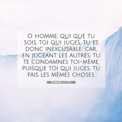 Romains 2:1 Verset biblique expliqué