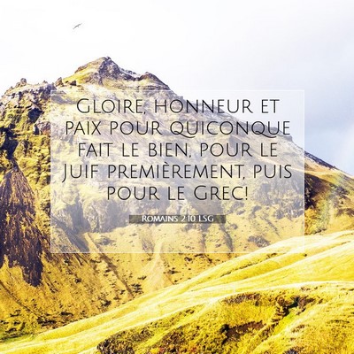 Romains 2:10 Verset biblique expliqué