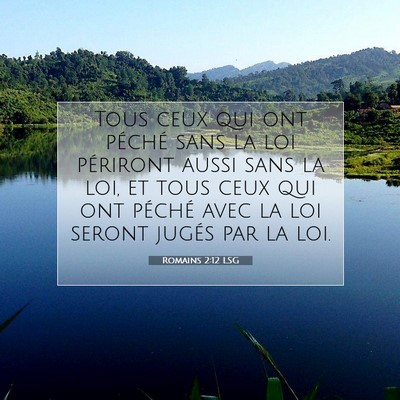 Romains 2:12 LSG Image du verset biblique