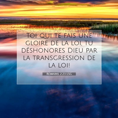 Romains 2:23 Verset biblique expliqué