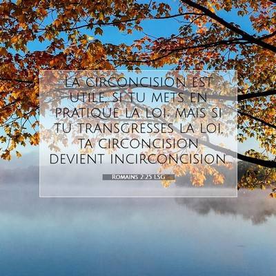 Romains 2:25 Verset biblique expliqué