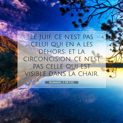 Romains 2:28 Verset biblique expliqué