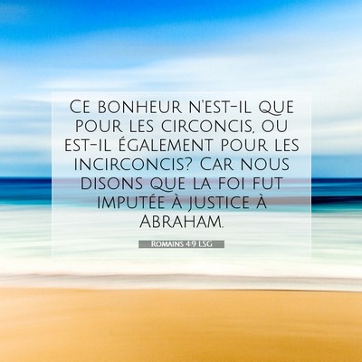 Romains 4:9 Verset biblique expliqué