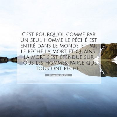 Romains 5:12 Verset biblique expliqué