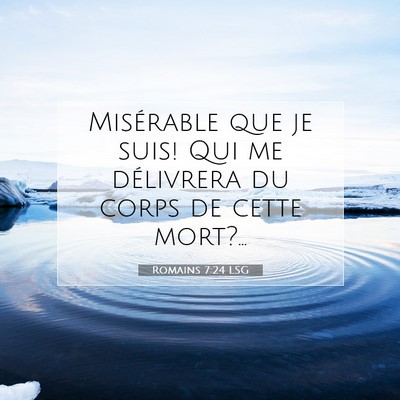 Romains 7:24 LSG Image du verset biblique